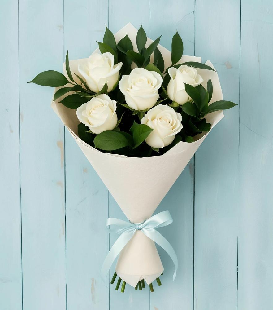 Букет цветов из: Розы в Прогрессе