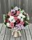 Букет цветов из: Альстромерии, Гвоздики, Розы и Хризантемы в Прогрессе