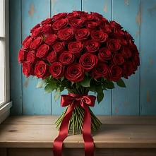 Букет Красные розы Блэк Меджик в Прогрессе
