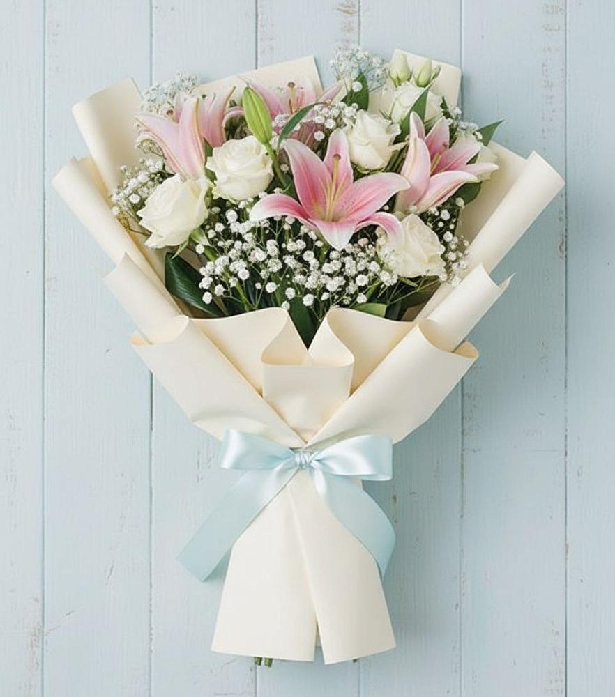 Букет цветов из: Лилии в Прогрессе