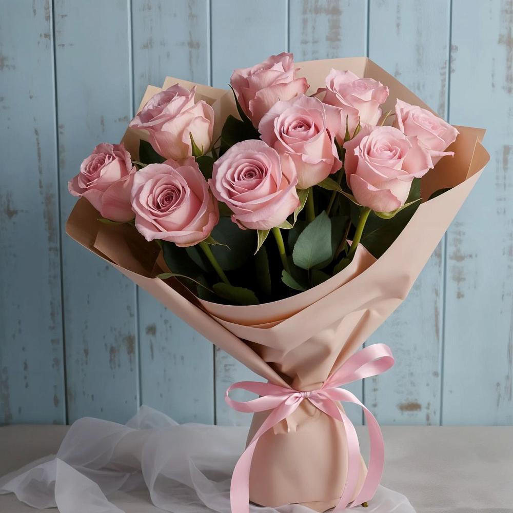 Букет цветов из: Розы в Прогрессе