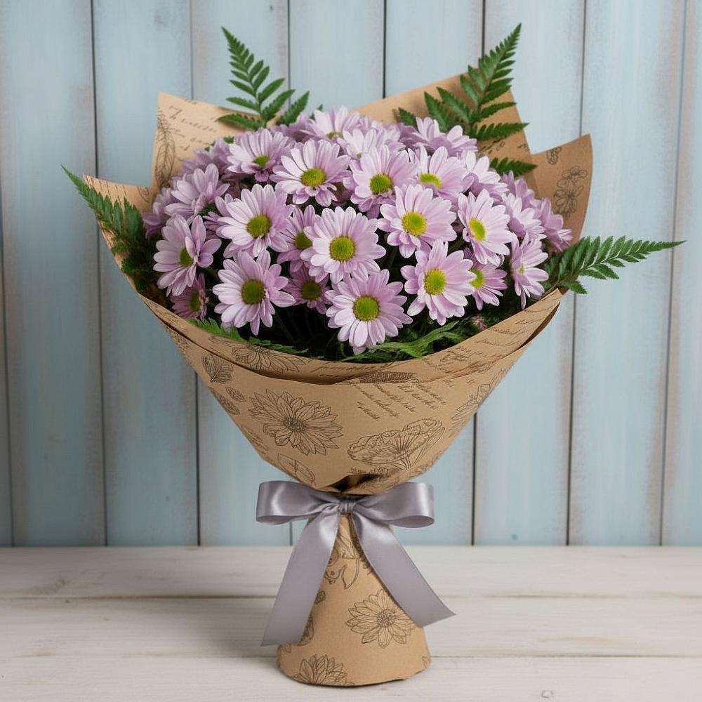 Букет цветов из: Хризантемы в Прогрессе