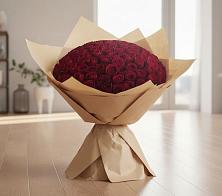 Букет 101 Красная роза в Прогрессе