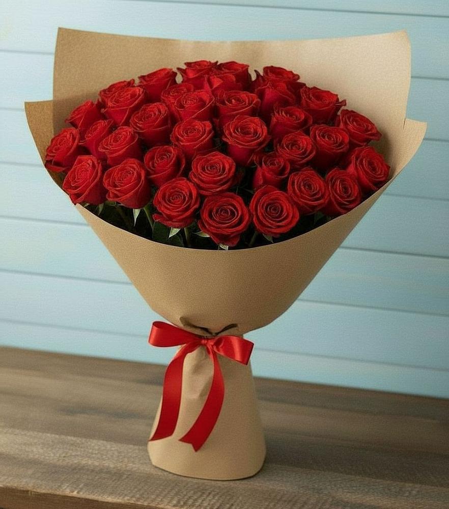 Букет Красные розы Милано в Прогрессе