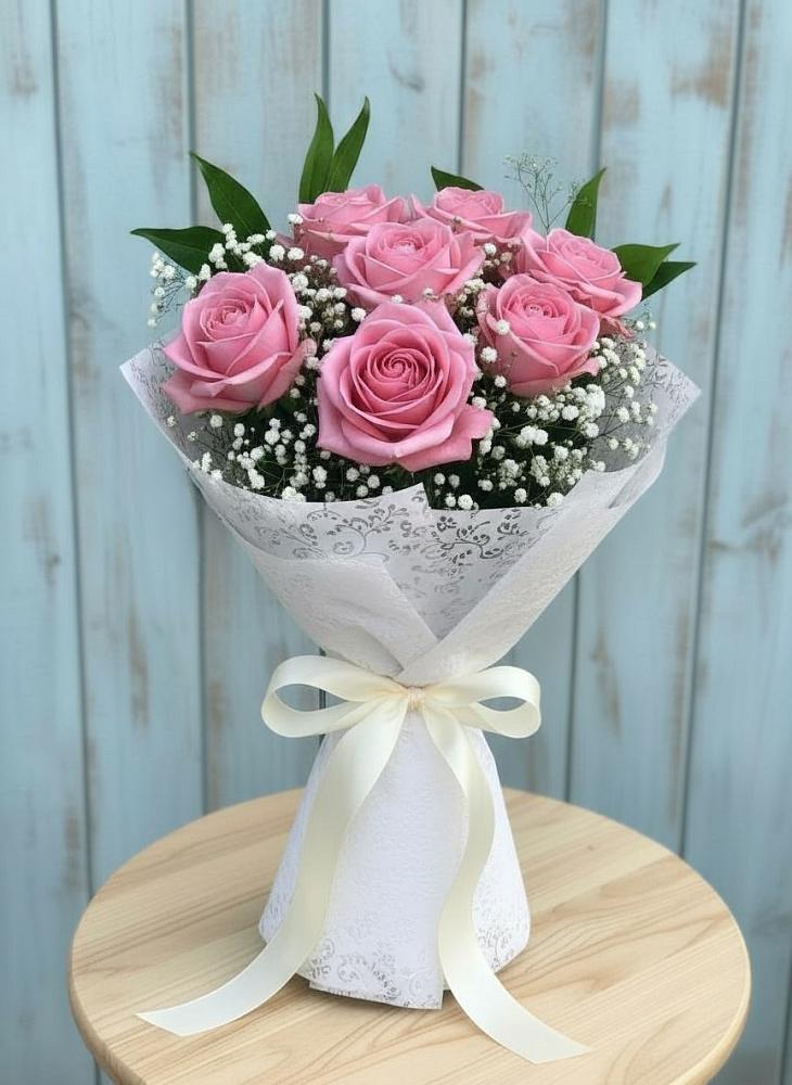 Букет цветов из: Розы в Прогрессе