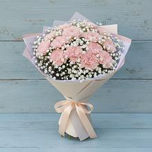 Букет цветов из:  Гвоздики в Прогрессе
