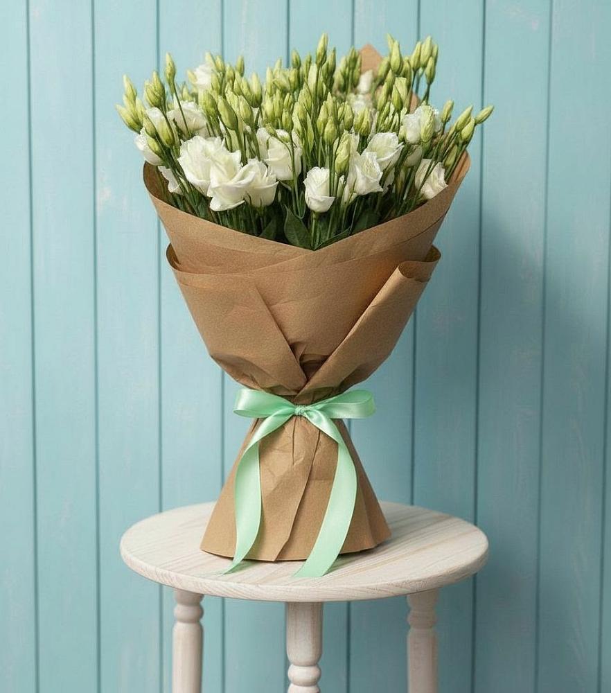 Букет цветов из: Лизиантусы в Прогрессе