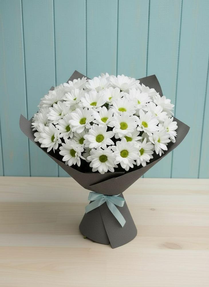 Букет цветов из: Хризантемы в Прогрессе