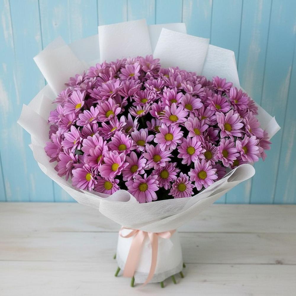 Букет цветов из: Хризантемы в Прогрессе