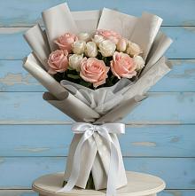 Букет цветов из:  Розы #REPLACE_PRED# Прогрессе