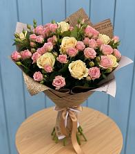 Букет цветов из:  Розы в Прогрессе