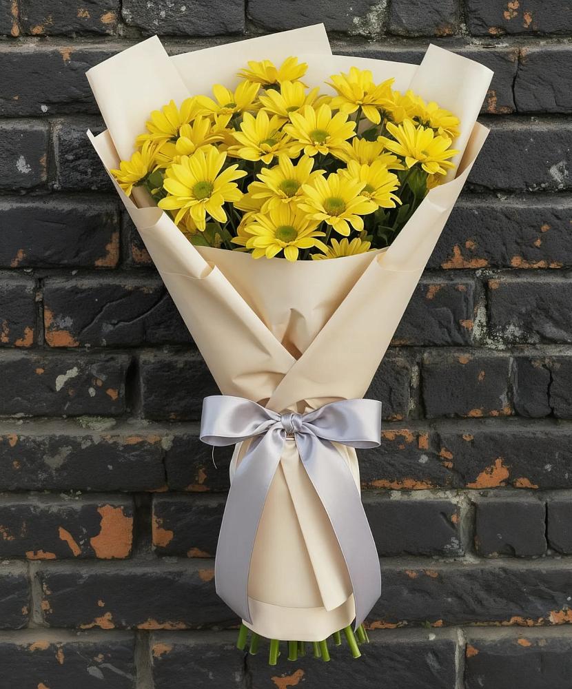 Букет цветов из: Хризантемы в Прогрессе