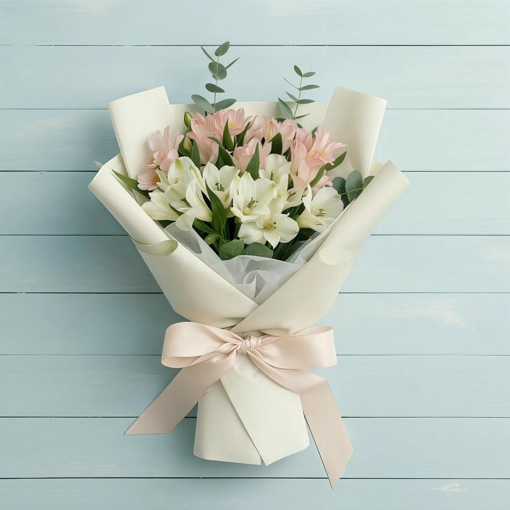 Букет цветов из: Альстромерии в Прогрессе