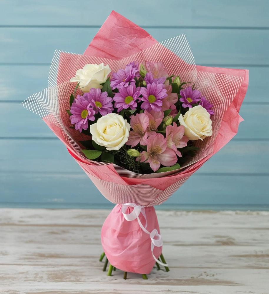 Букет цветов из: Герберы в Прогрессе