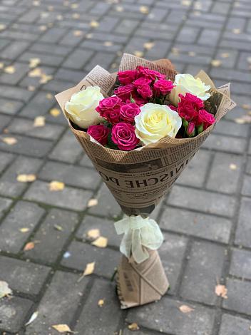 Букет цветов из: Розы в Прогрессе