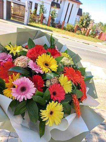 Букет цветов из: Герберы в Прогрессе