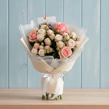 Букет цветов из:  Розы в Прогрессе