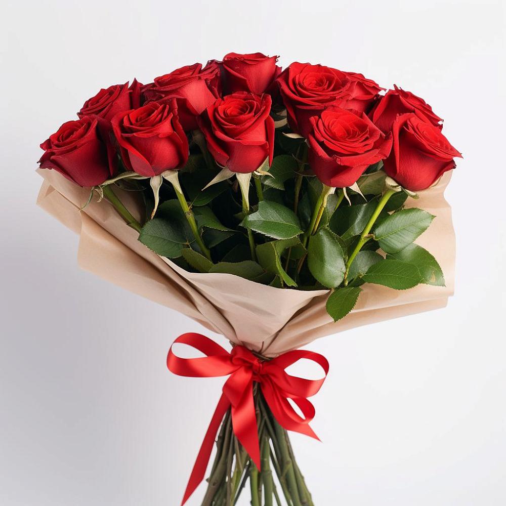 Букет 11 Красных роз Эдлесс Лав в Прогрессе