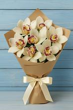 Букет цветов из:  Орхидеи и Розы в Прогрессе